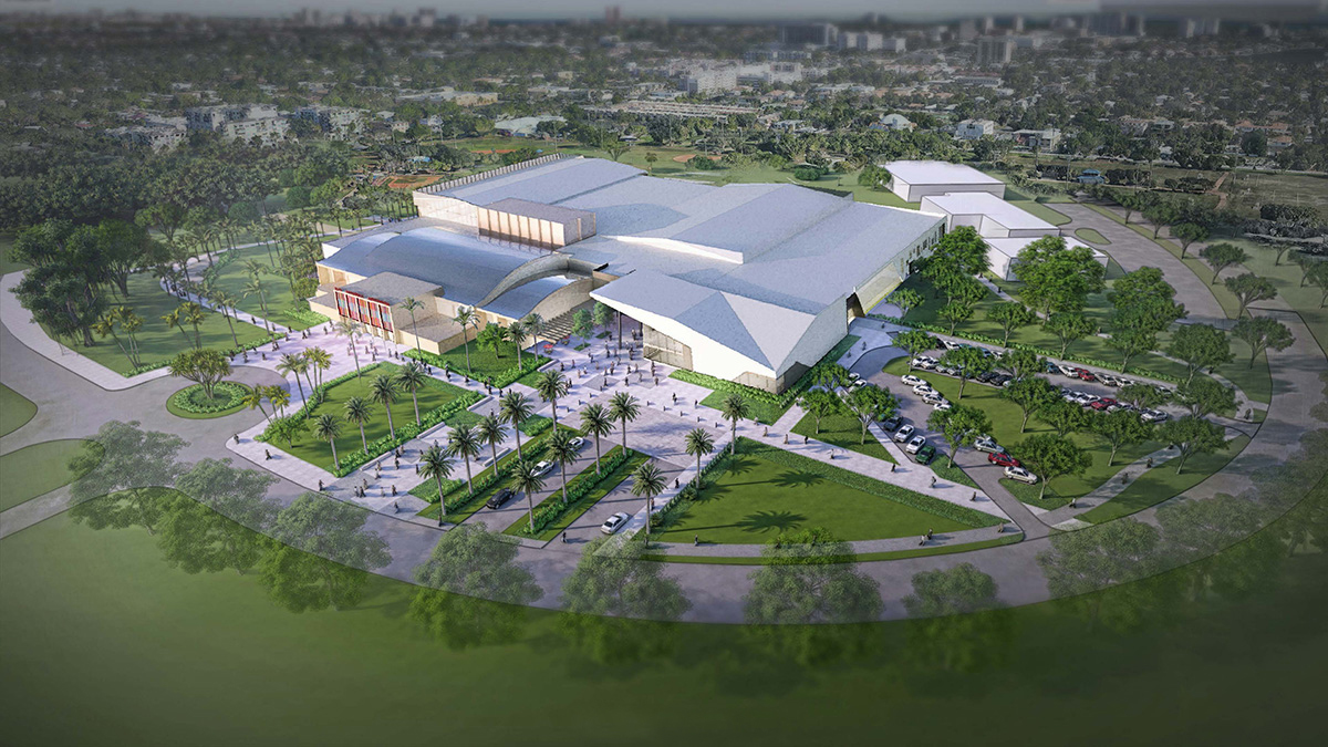 Rendering of the Florida Panthers Practice Facility at War memorial Auditorium