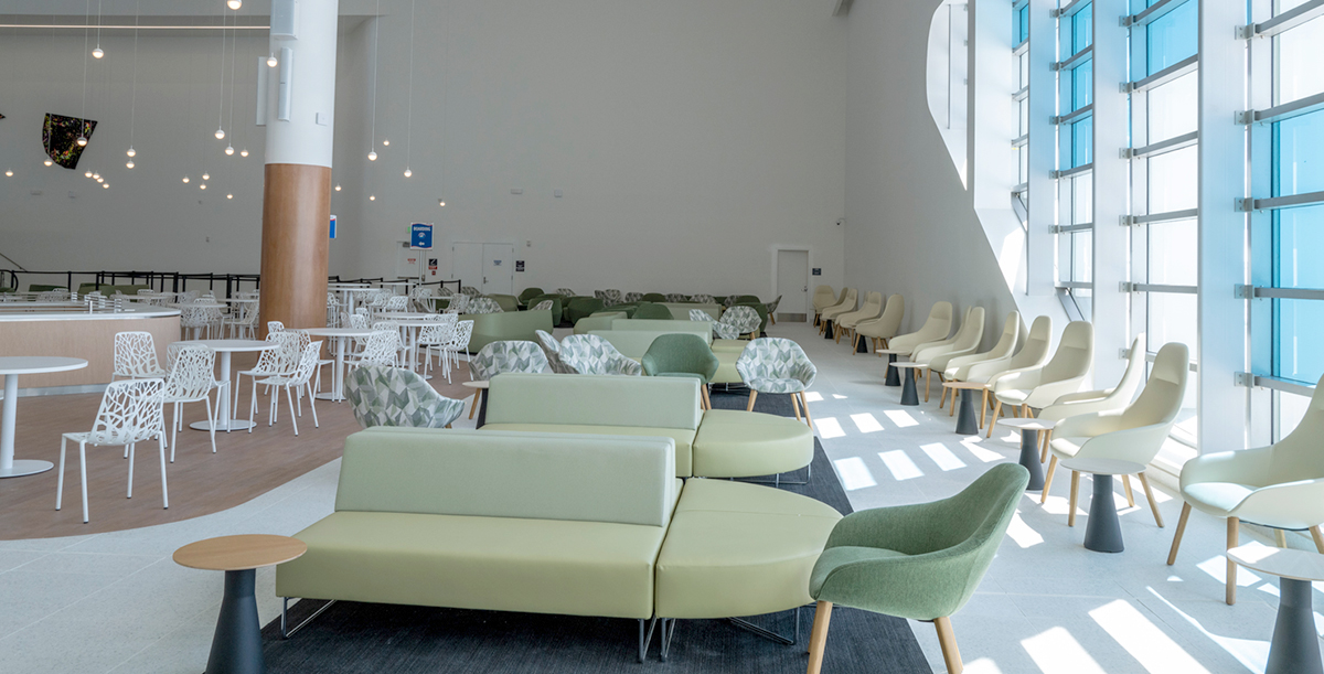 Carnival Cruise lines Terminal F lobby seating area